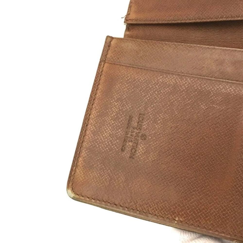 560072A V Louis Vuitton Wallet Long Porte Cartes Credit Yen Bifold Monogram - Picture 8 of 9